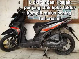 Honda beat eco 2016 cw asli hitam B dki tangan 1 pajak panjang