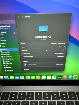 MacBook Air m2 256gb 8gb ram