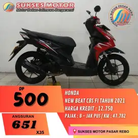 HONDA NEW BEAT CBS FI TAHUN 2021 SIAP PAKAI, MESIN HALUS, BODI MULUS