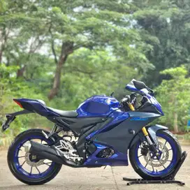 YAMAHA YZF R15 V4 BIRU 2023 KM LOW PAJAK HIDUP NO MINUS