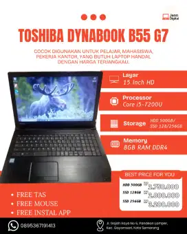 Laptop Toshiba Dynabook B55 G7