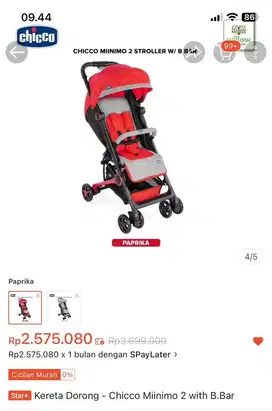 Dijual Stroller Chicco Miinimo 2 with B. Bar