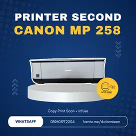 Printer Canon MP 258 All In One Second Like Siap Pakai Copy Print Scan