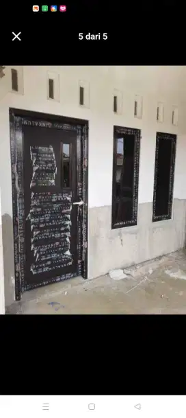 Jual kusen pintu satu dan pintu Dua dari bahan aluminium dan kayu