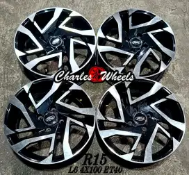 Jual velg rep veloz r15 4x100 brio agya ayla sigra dll