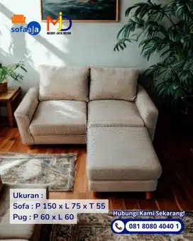 SOFA 2 DUDUKAN + OTTOMAN