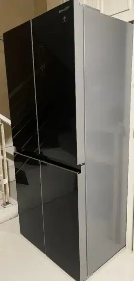 kulkas 4 pintu sharp inverter ori hitam