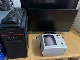 Di jual cepat komputer komplit sama monitor dan printer