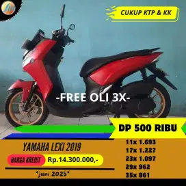 BERGARANSI CASH KREDIT YAMAHA LEXI 125 TAHUN 2019 UNIT MULUS