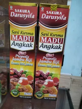 Sari kurma madu Angkak plus propolis jambu biji daun ubi jalar