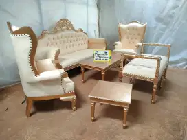 Kursi tamu sofa new klasik full kayu jati