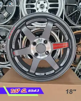 Velg TE37 SL Rays Ring 15 lebar 6,5 
Pcd. 4x100 ET. 42