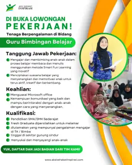 Dibutuhkan Guru Bimba