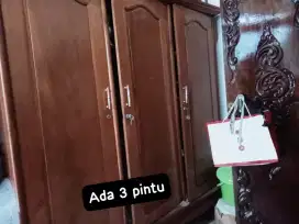 Jual Lemari Kayu Jati Ukir Bekas 2Pintu 3Pintu