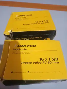 Ban dalam sepeda United ukuran 16 x 1 3/8