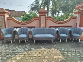 Sofa pelaminan murah kerang