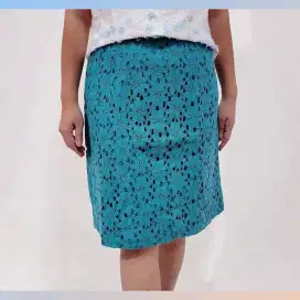 SALE Up To 50%.(KS-2246) Sunflower Lacey Skirt - Green