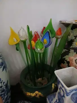Bunga Tulip  Bahan KristaL