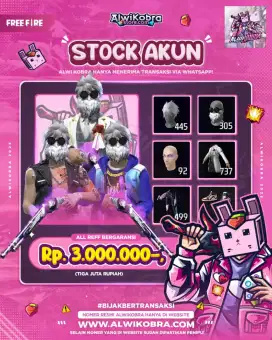 Jual akun free goree