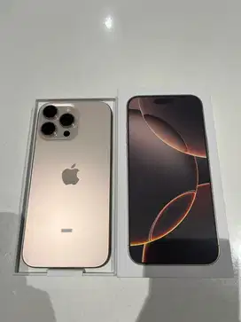 DIJUAL IPHONE 16 PM DESERT TITANIUM 256 GB
