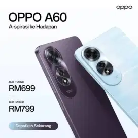Credit oppo a60 8/256GB cicilan sangat terjangkau dan sangat murah bos