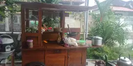 Dijual gerobak bakmi dan etalase