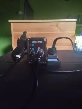 YIHUA 878D 2 in 1 Blower Uap + Solder Station Original