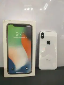 Jual iPhone X Silver 64GB Ex inter ALL OP