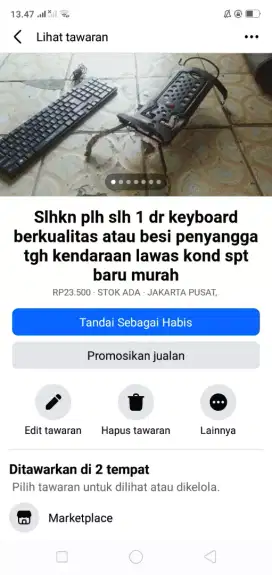 Slhkn plh slh 1 dr keyboard berkualitas atau sblh nya kond spt baru
