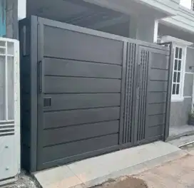 Pagar cutting . Kanopi . Pagar minimalis