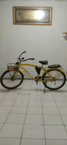 Jual murah sepeda cruiser kuning