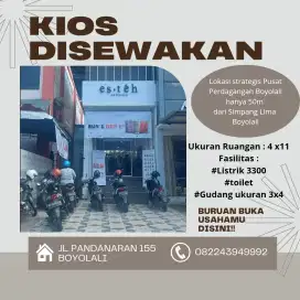 DISEWAKAN KIOS LOKASI TENGAH KOTA BOYOLALI