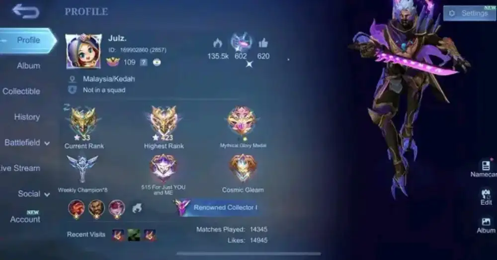 JUAL AKUN MOBILE LEGEND AMAN DAN AMANAH