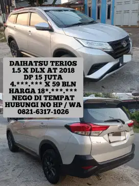 DAIHATSU TERIOS 1.5 X DLX AT 2018 DP 15 JUTA