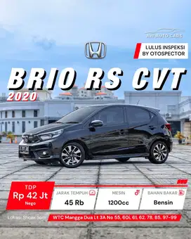 Honda Brio RS CVT 2020 mdl E 2021