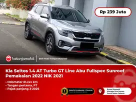 [ PAJAK PANJANG ] Kia Seltos 1.4 AT Turbo GT Line Abu Fullspec Sunroof