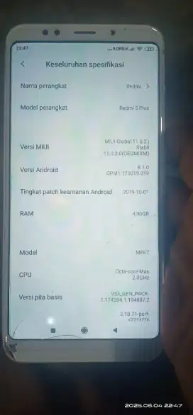 REDMI 5 PLUS   RAM 4/64