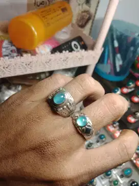 Batu Cincin Perak Small Kristal
