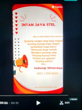 P,atap bocor,kanopi,pergantian atap abajaringan plafon pvc dll