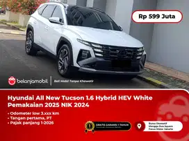 [ LOW KM 3RB ] Hyundai All New Tucson 1.6 Hybrid HEV White 2024/2025