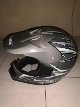 Helm KLX Kawasaki Cross Gray Light