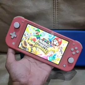 Nintendo Switch Lite Dual Boot Pink 128gb siap tempur