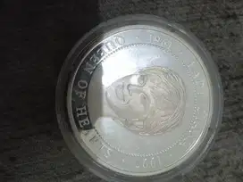 KOIN PERAK LADY DIANA 1 OZ SILVER 999 MALTA 2003
