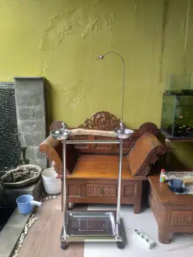 (DIRECT DELIVERY) Tangkringan Stainless Steel Burung Parrot