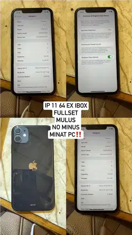 JUAL IP 11 64 EX IBOX