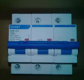 Mcb chint 3phase 100a baru gres 1pcs