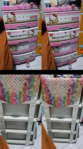 lemari pink 4 rak masih bagus banget tidak ada minus