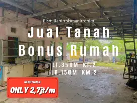 Jual Tanah Bonus Rumah, Siapa Cepat Dia Dapat.