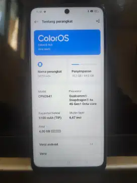 Oppo A3x 4/64 + charger