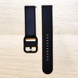Strap Tali Jam Rubber Silicone Sport Loop Hitam Black Quick Release